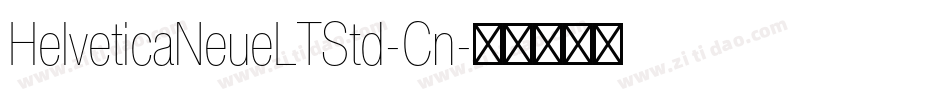 HelveticaNeueLTStd-Cn字体转换