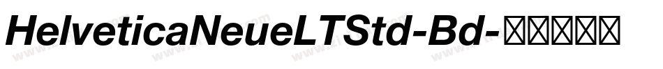 HelveticaNeueLTStd-Bd字体转换