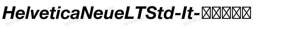 HelveticaNeueLTStd-It字体转换