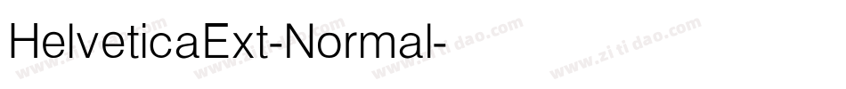 HelveticaExt-Normal字体转换