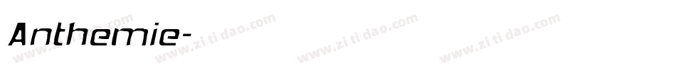 Anthemie字体转换