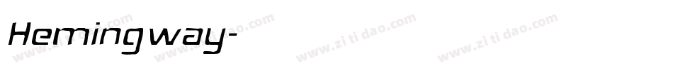 Hemingway字体转换
