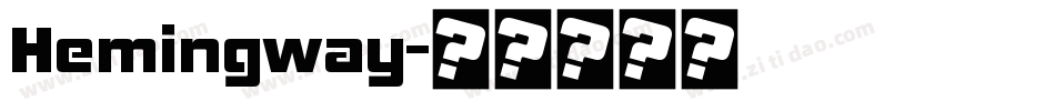 Hemingway字体转换