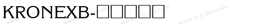 KRONEXB字体转换