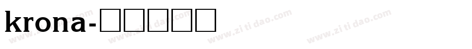 krona字体转换