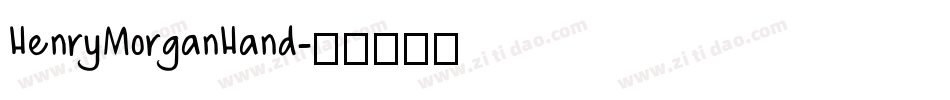 HenryMorganHand字体转换