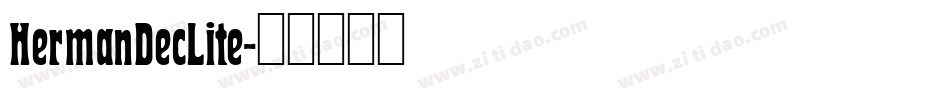 HermanDecLite字体转换