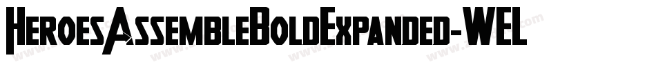 HeroesAssembleBoldExpanded-WELO字体转换