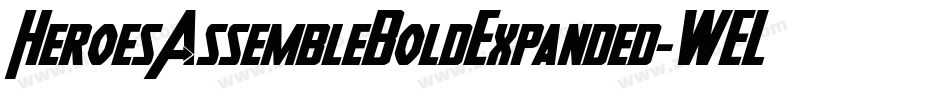 HeroesAssembleBoldExpanded-WELO字体转换