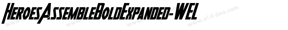HeroesAssembleBoldExpanded-WELO字体转换