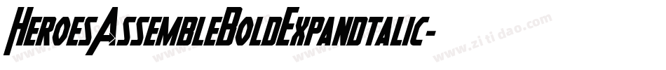 HeroesAssembleBoldExpandtalic-qEn1字体转换