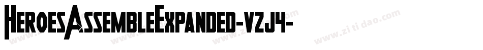 HeroesAssembleExpanded-vzj4字体转换