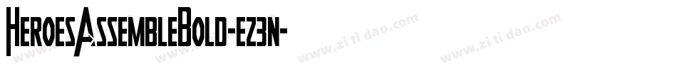 HeroesAssembleBold-ez3n字体转换
