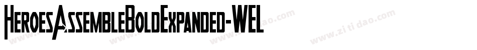 HeroesAssembleBoldExpanded-WELO字体转换