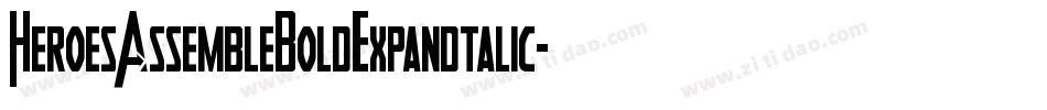 HeroesAssembleBoldExpandtalic-qEn1字体转换