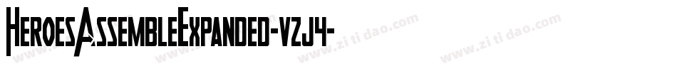 HeroesAssembleExpanded-vzj4字体转换