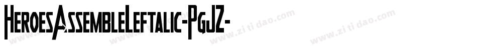 HeroesAssembleLeftalic-PgJZ字体转换