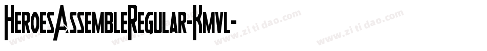 HeroesAssembleRegular-Kmvl字体转换