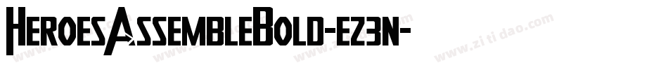 HeroesAssembleBold-ez3n字体转换