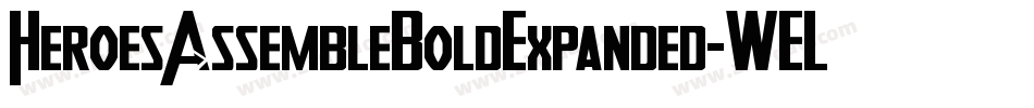 HeroesAssembleBoldExpanded-WELO字体转换