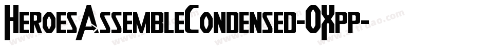 HeroesAssembleCondensed-OXpp字体转换