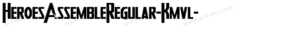 HeroesAssembleRegular-Kmvl字体转换