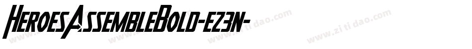 HeroesAssembleBold-ez3n字体转换