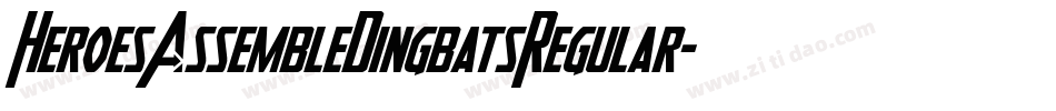 HeroesAssembleDingbatsRegular-P6Zm字体转换
