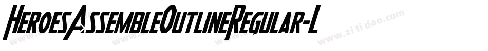 HeroesAssembleOutlineRegular-LdqE字体转换