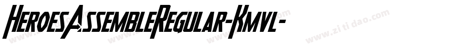 HeroesAssembleRegular-Kmvl字体转换