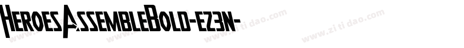 HeroesAssembleBold-ez3n字体转换