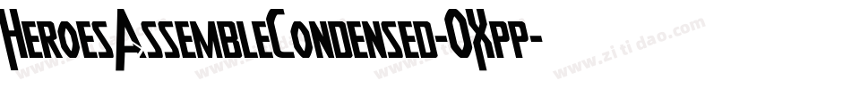 HeroesAssembleCondensed-OXpp字体转换