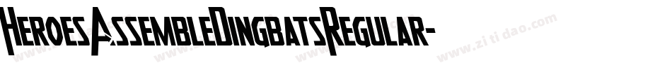 HeroesAssembleDingbatsRegular-P6Zm字体转换