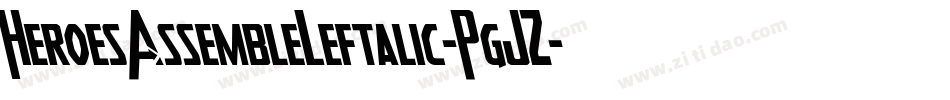 HeroesAssembleLeftalic-PgJZ字体转换