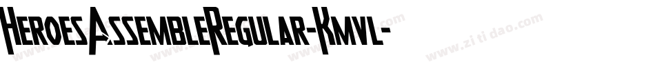 HeroesAssembleRegular-Kmvl字体转换