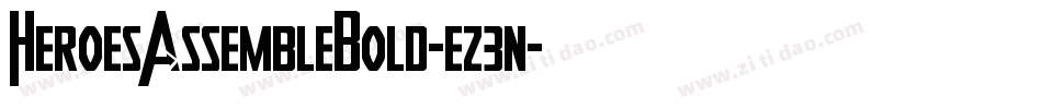 HeroesAssembleBold-ez3n字体转换