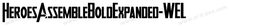 HeroesAssembleBoldExpanded-WELO字体转换