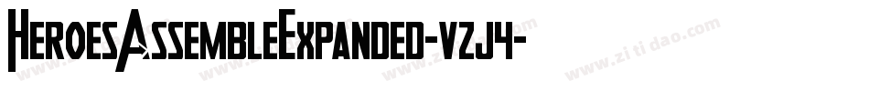 HeroesAssembleExpanded-vzj4字体转换