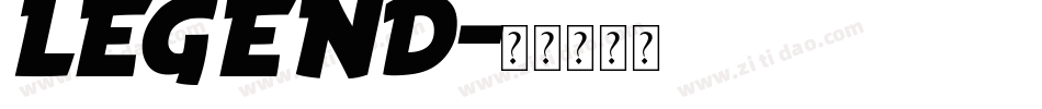LEGEND字体转换