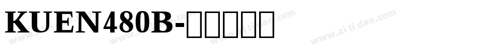 KUEN480B字体转换