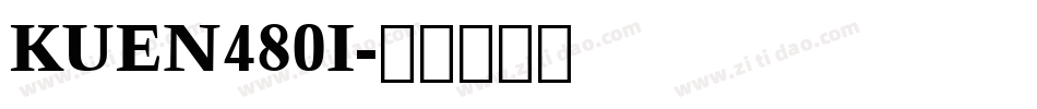KUEN480I字体转换