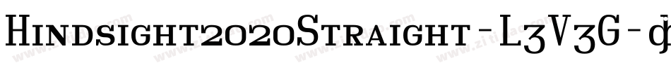 Hindsight2020Straight-L3V3G字体转换 Hindsight2020Straight-L3V3G字体转换