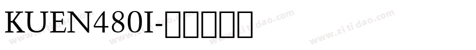KUEN480I字体转换