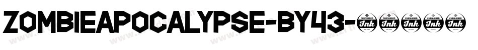 ZombieApocalypse-By43字体转换