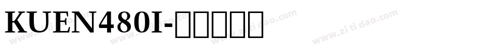 KUEN480I字体转换
