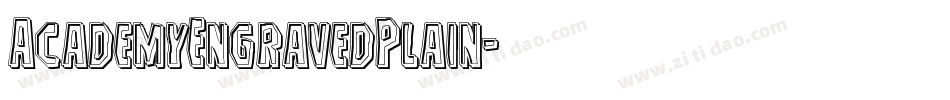 AcademyEngravedPlain字体转换