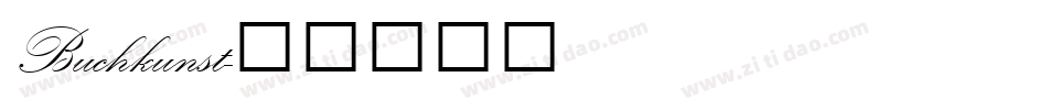 Buchkunst字体转换
