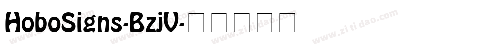 HoboSigns-BzjV字体转换