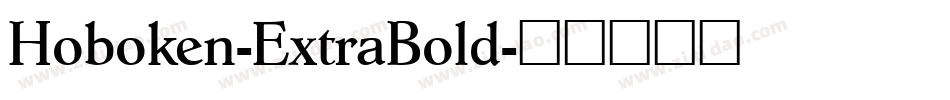 Hoboken-ExtraBold字体转换