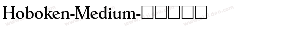 Hoboken-Medium字体转换
